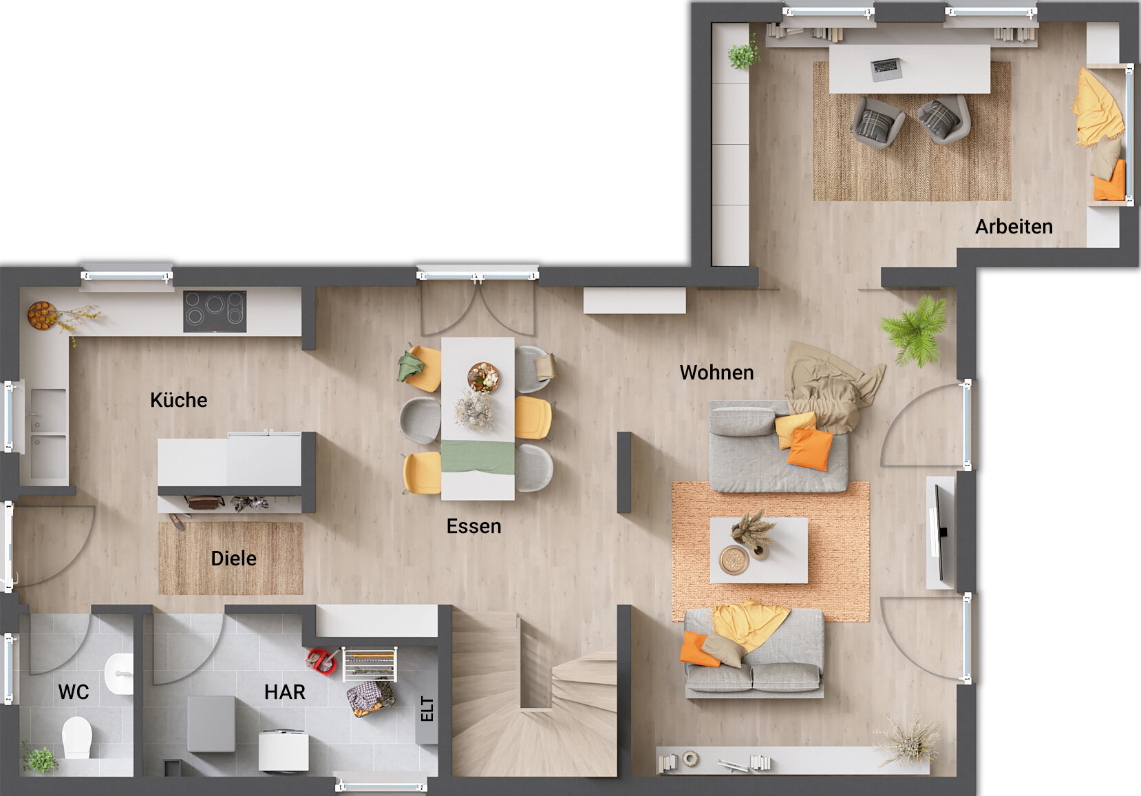 Grundriss_Einfamilienhaus_Aura_125_EG_Kubus-geschnitten