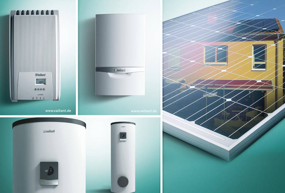 Infografik einer Heizung Power to heat