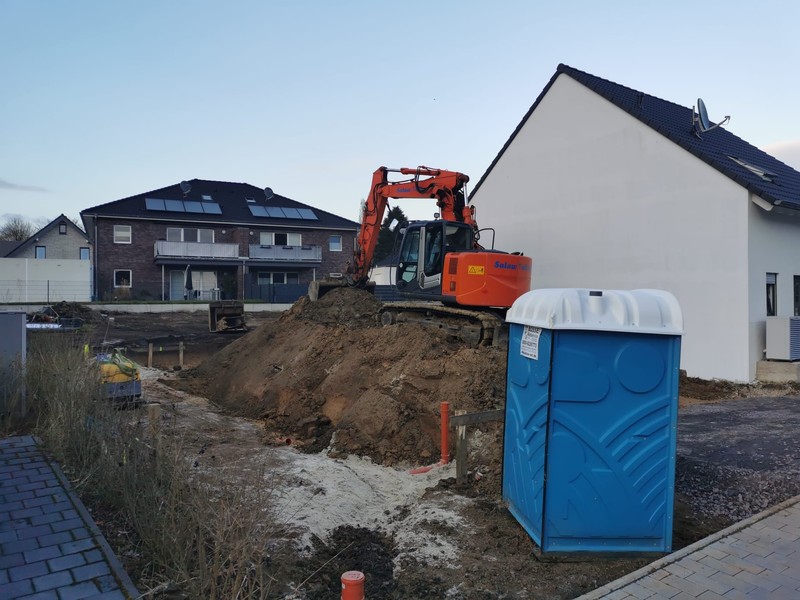 Schotterpolster - Der Beginn des Hausbaus