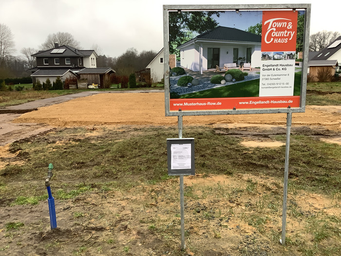 Winkelbungalow 108 Baustelle