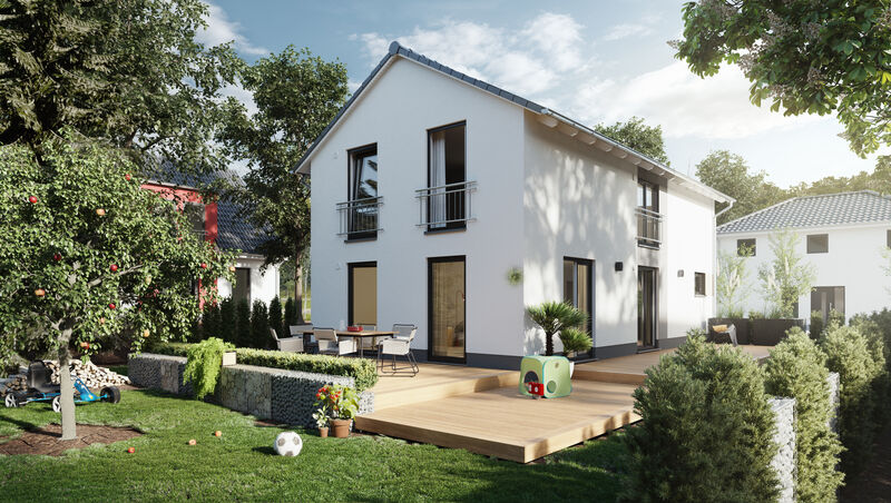 Aura 125 Haus von Town & Country – Einfamilienhaus unseres Kooperationspartners Vest Massivhaus GmbH für energieeffizienten Hausbau.